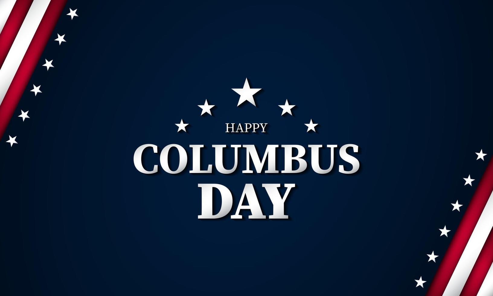Columbus Day Background Design. vector