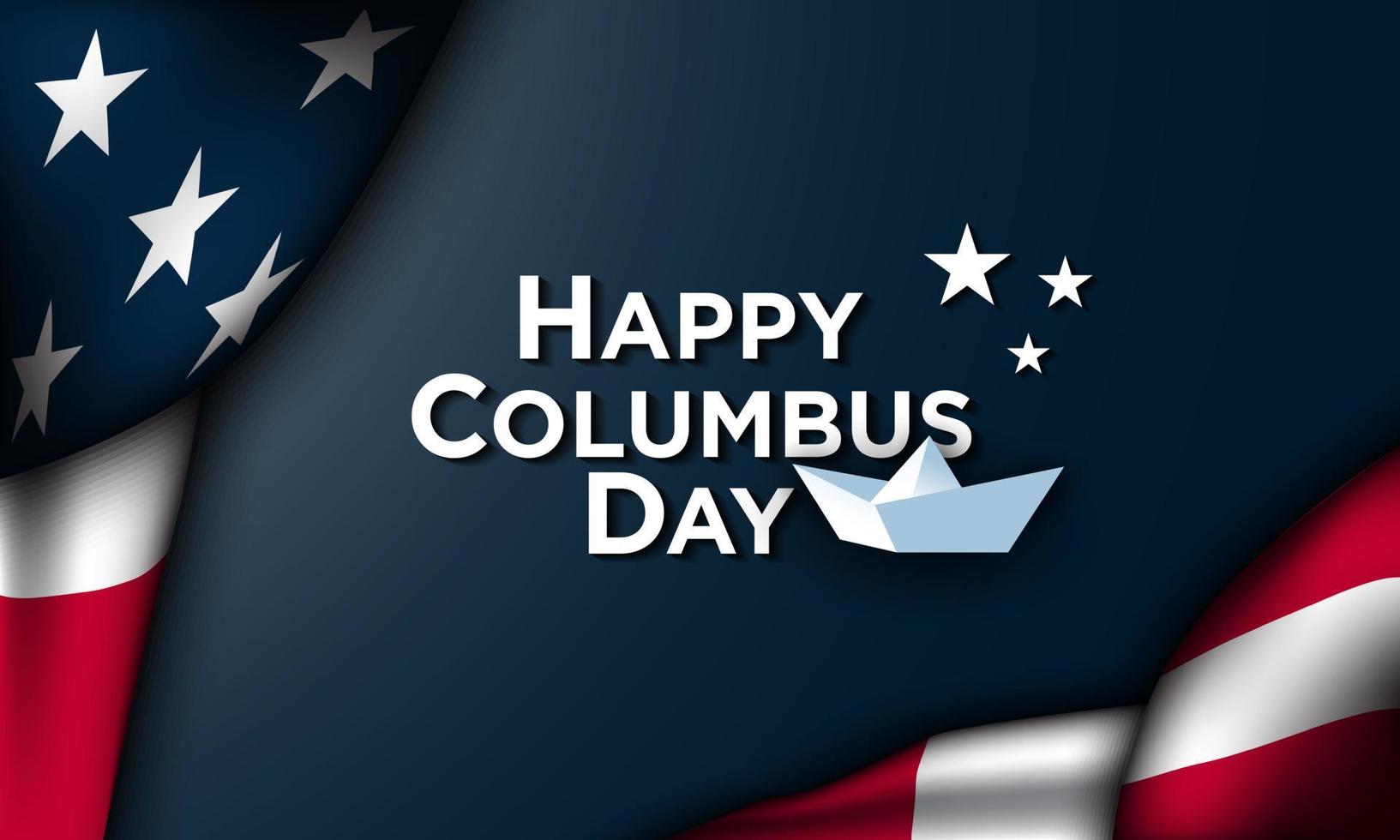 Columbus Day Background Design. vector