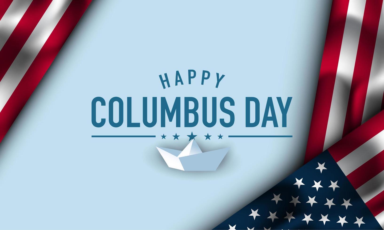 Columbus Day Background Design. vector