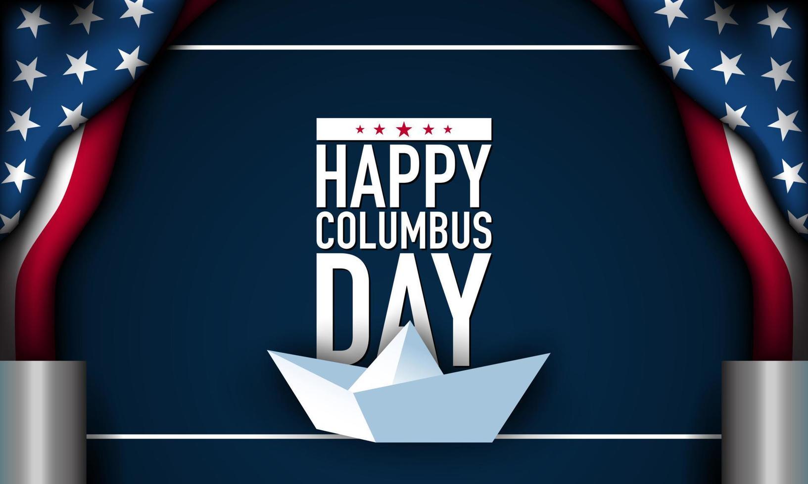 Columbus Day Background Design. vector