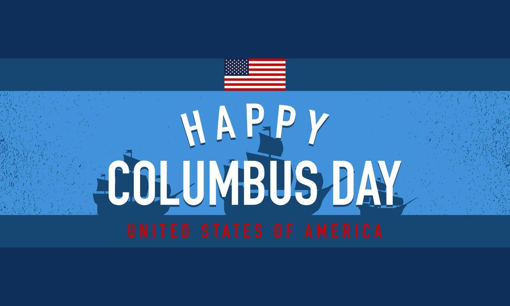 Columbus Day Background Design. vector