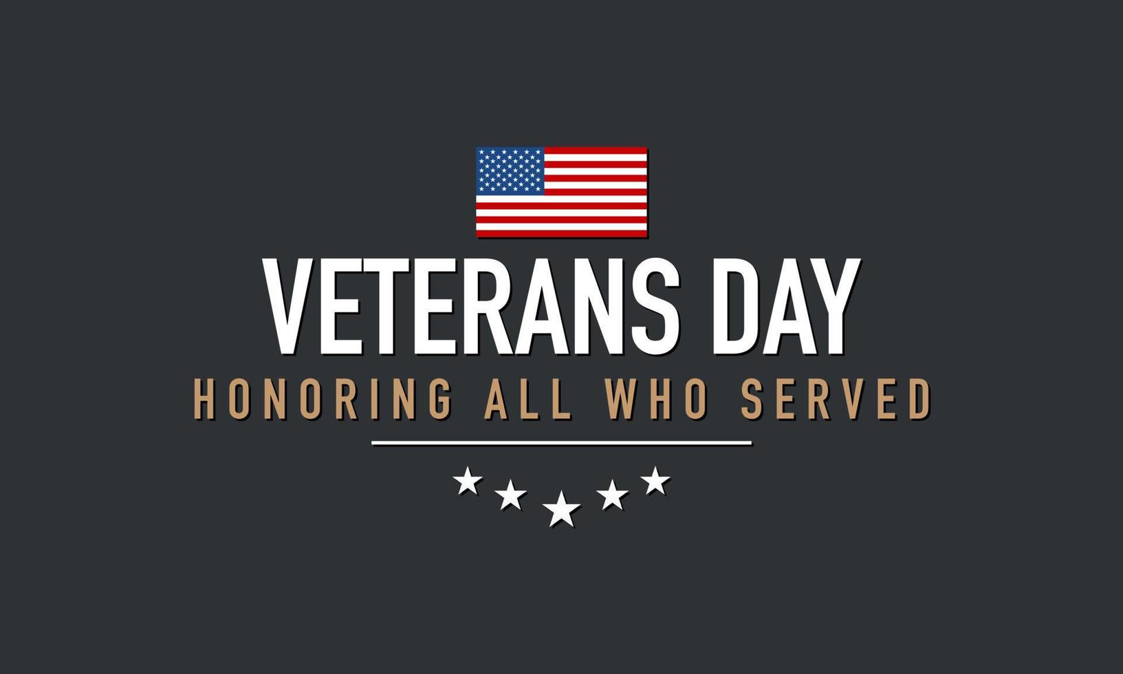 Veterans Day Background Design. vector