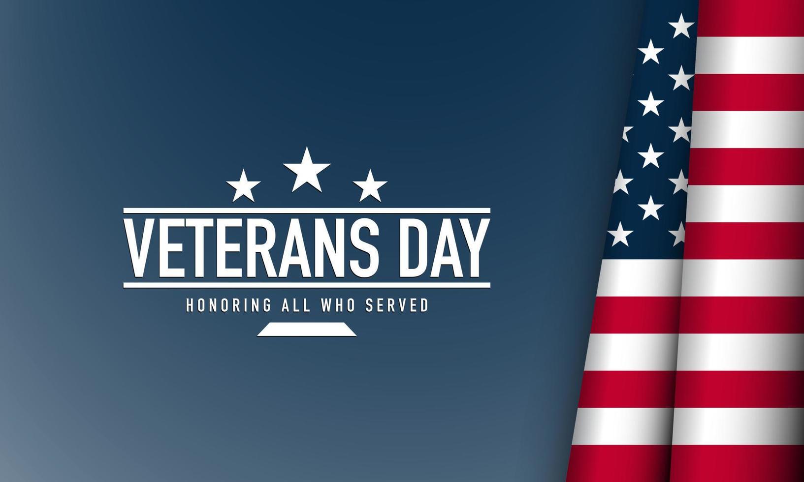 Veterans Day Background Design. vector