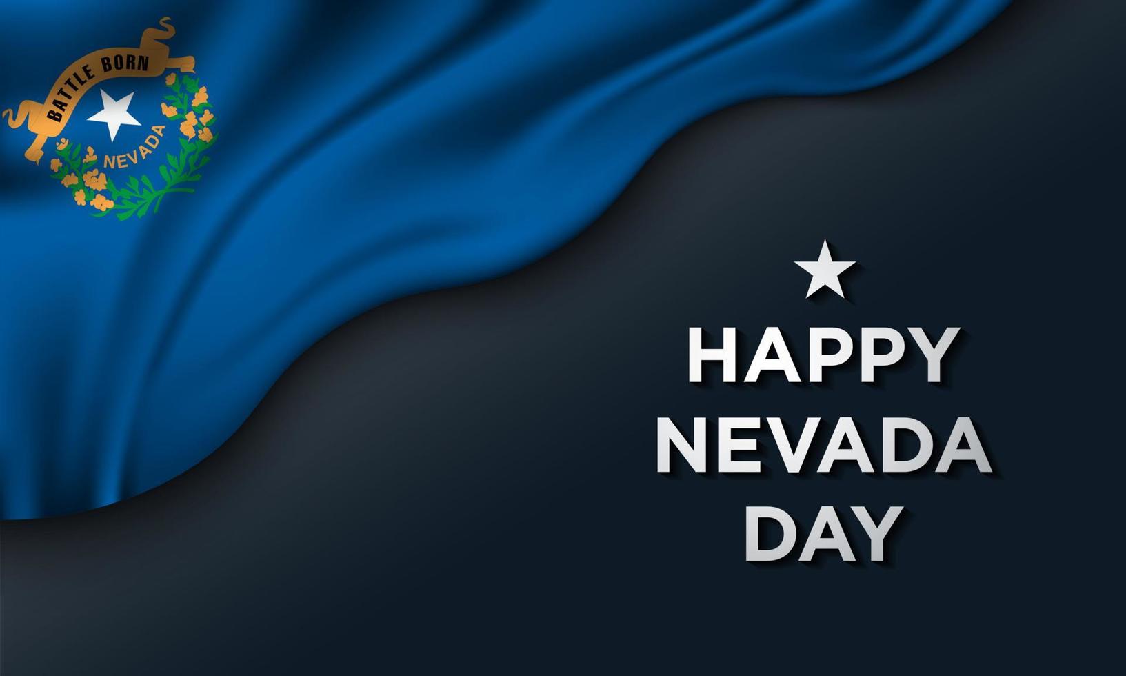 Nevada Day Background Design. vector