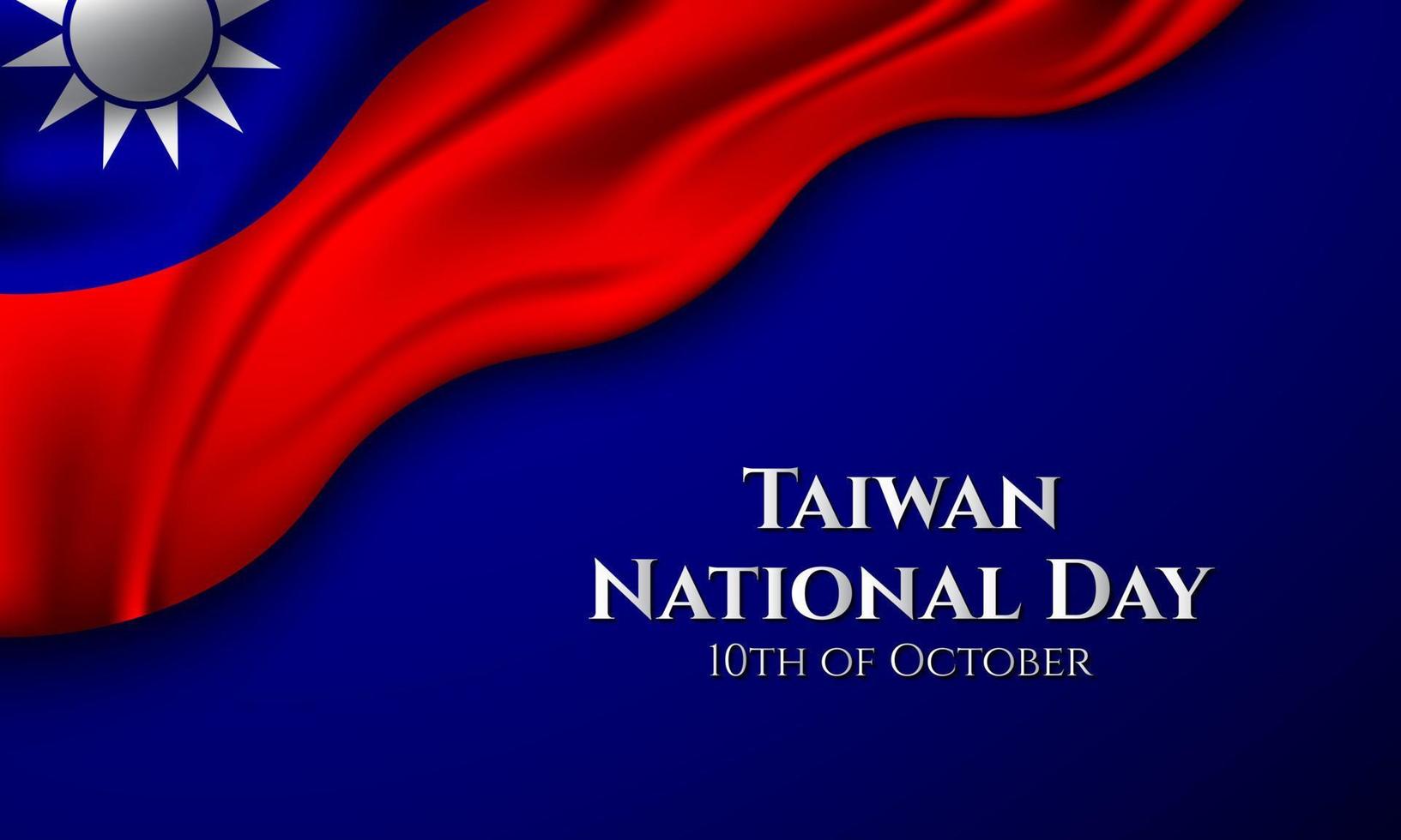Taiwan National Day Background Design. Vector Illustration.