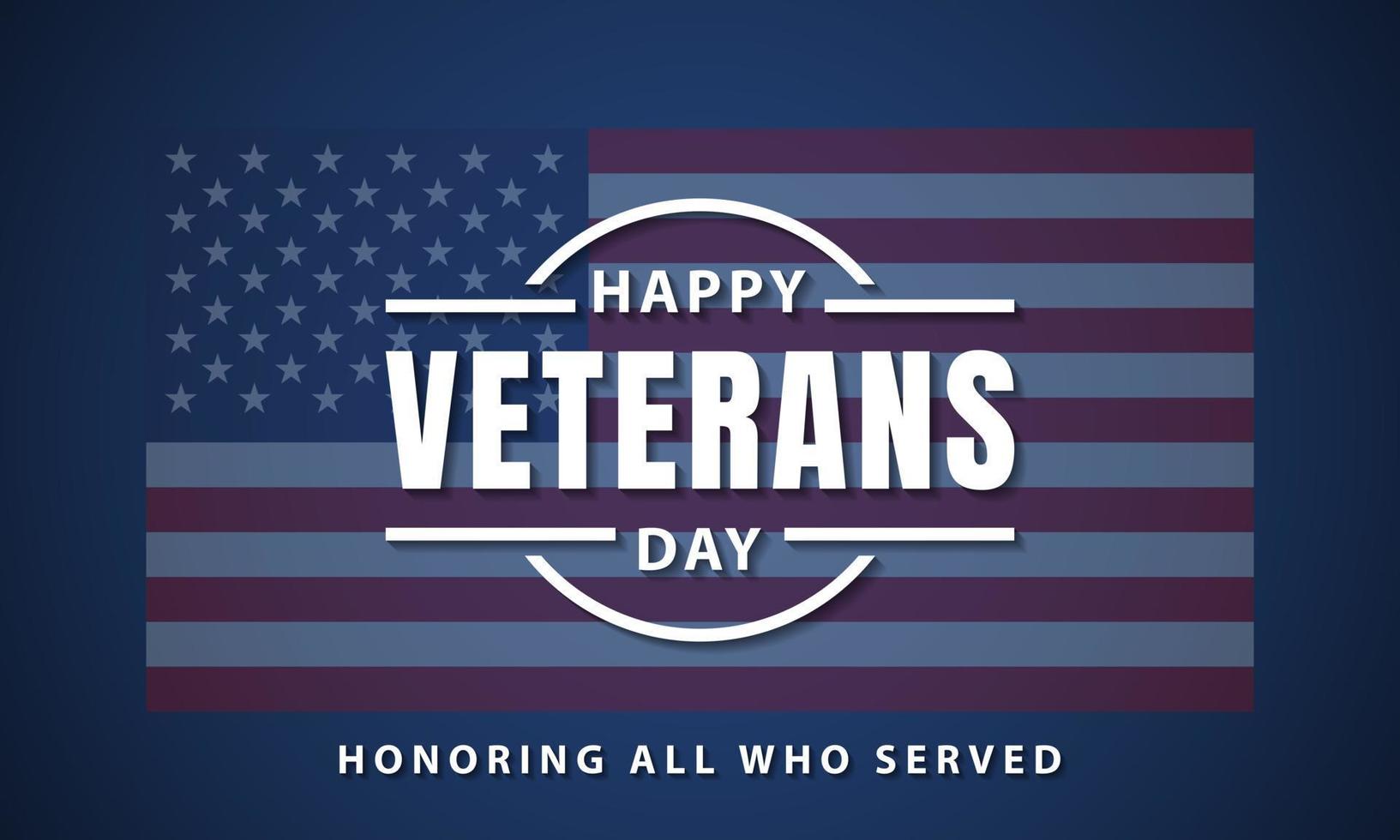 Veterans Day Background Design. vector