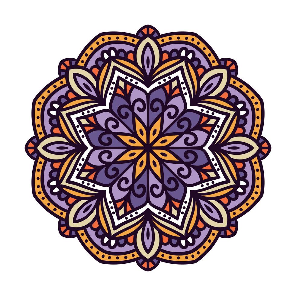 Colorful mandala design. Manadala background vector