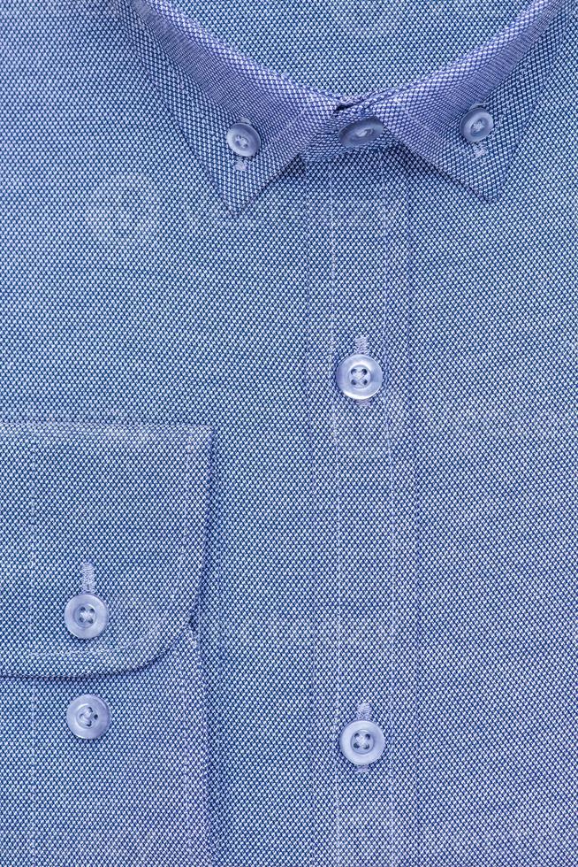 shirt, detailed closeup collar and cuff, top view photo