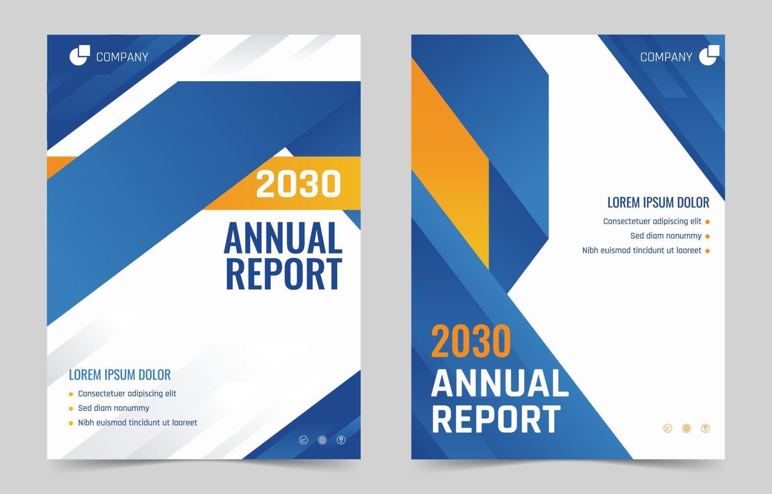 Annual Report Cover Template vector