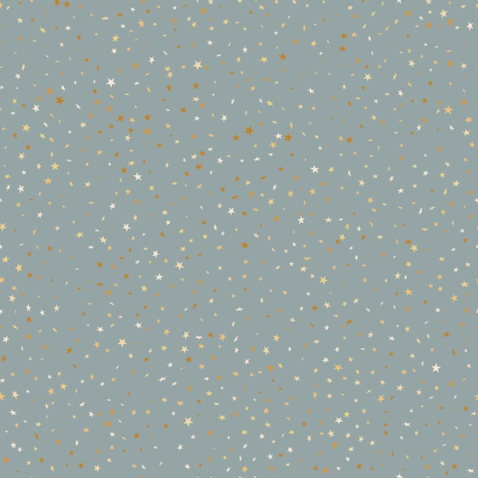 Gold star seamless pattern vector