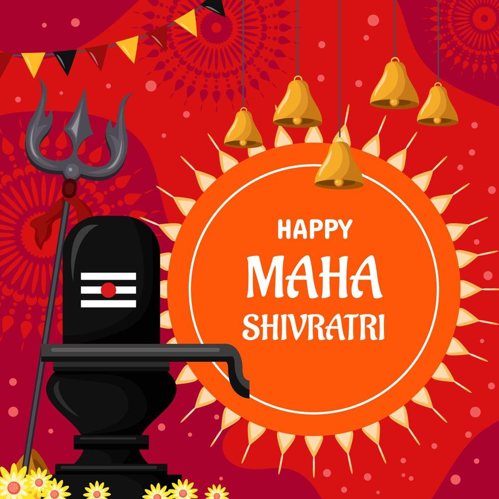 Happy Maha Shivratri Background vector