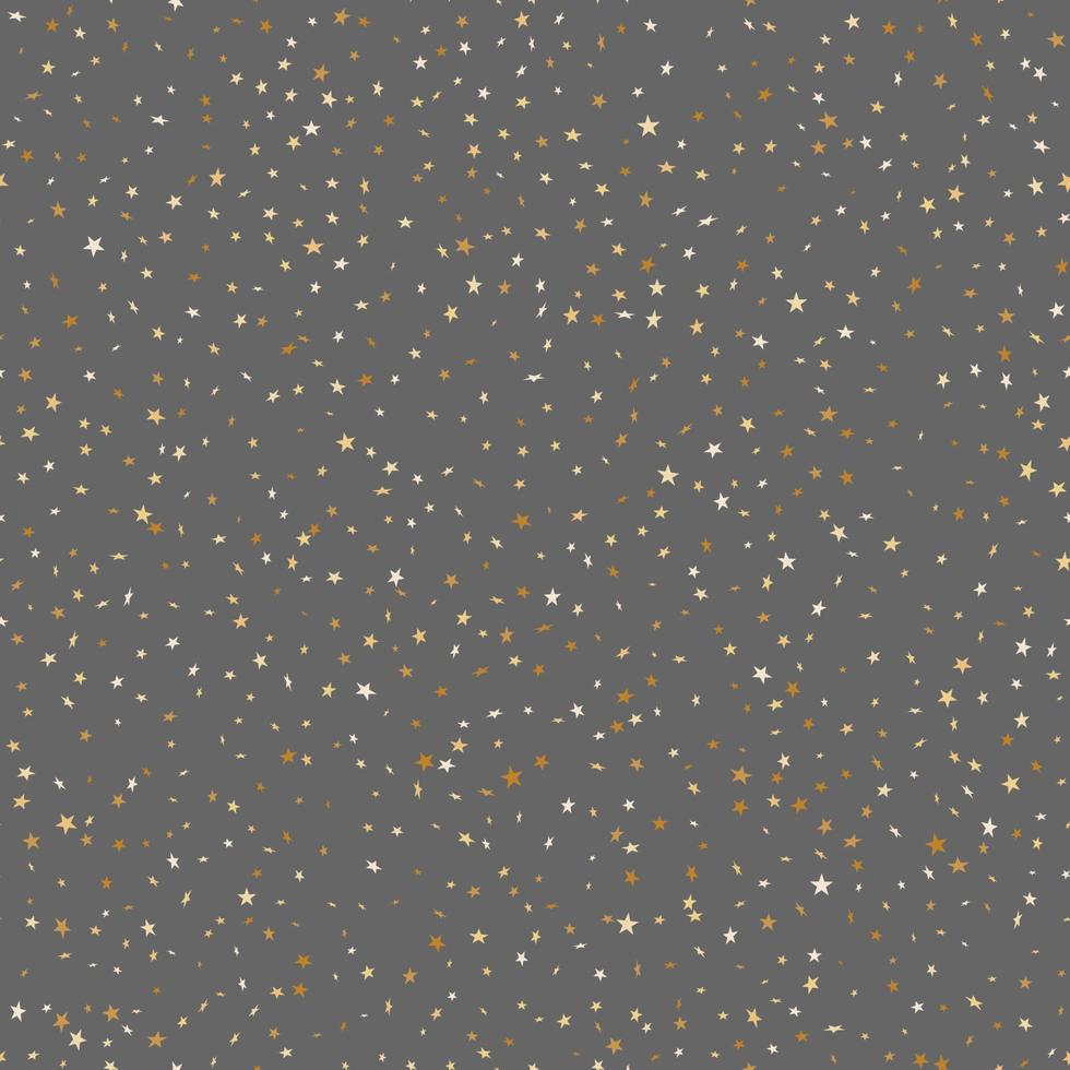 Gold star seamless pattern vector