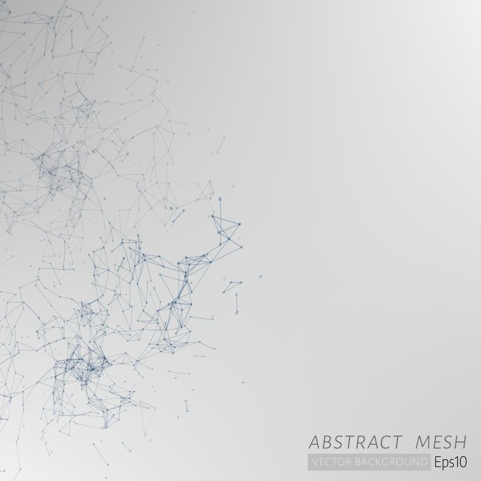 3D grey Abstract Mesh Backgroud vector