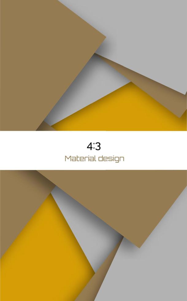 Unusual modern material design. vector