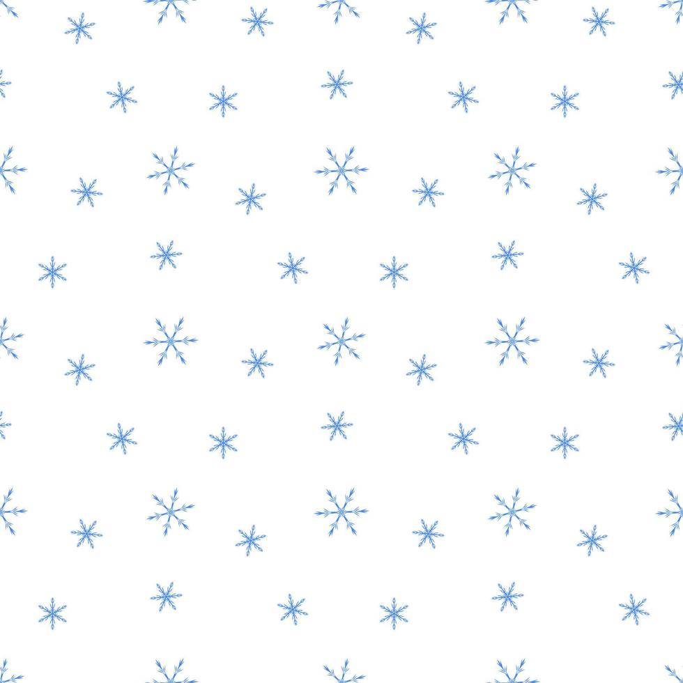 Blue seamless snowflake pattern 5472889 Vector Art at Vecteezy