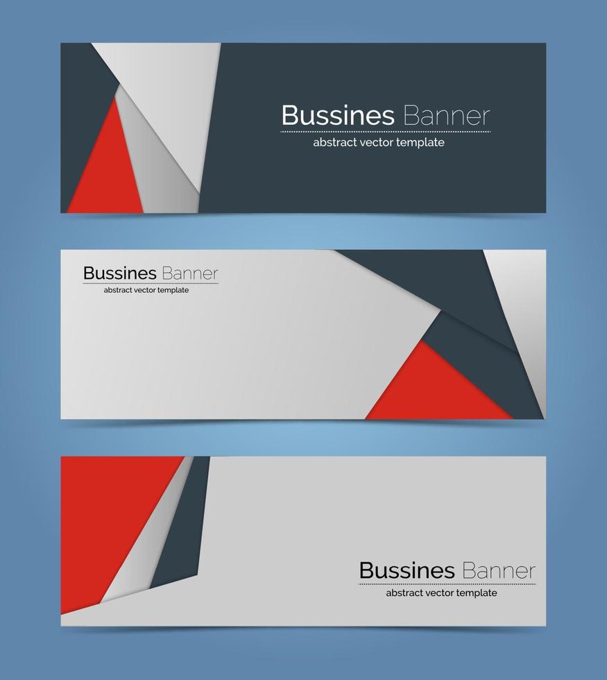 plantilla de banner de negocios corporativos abstractos vector