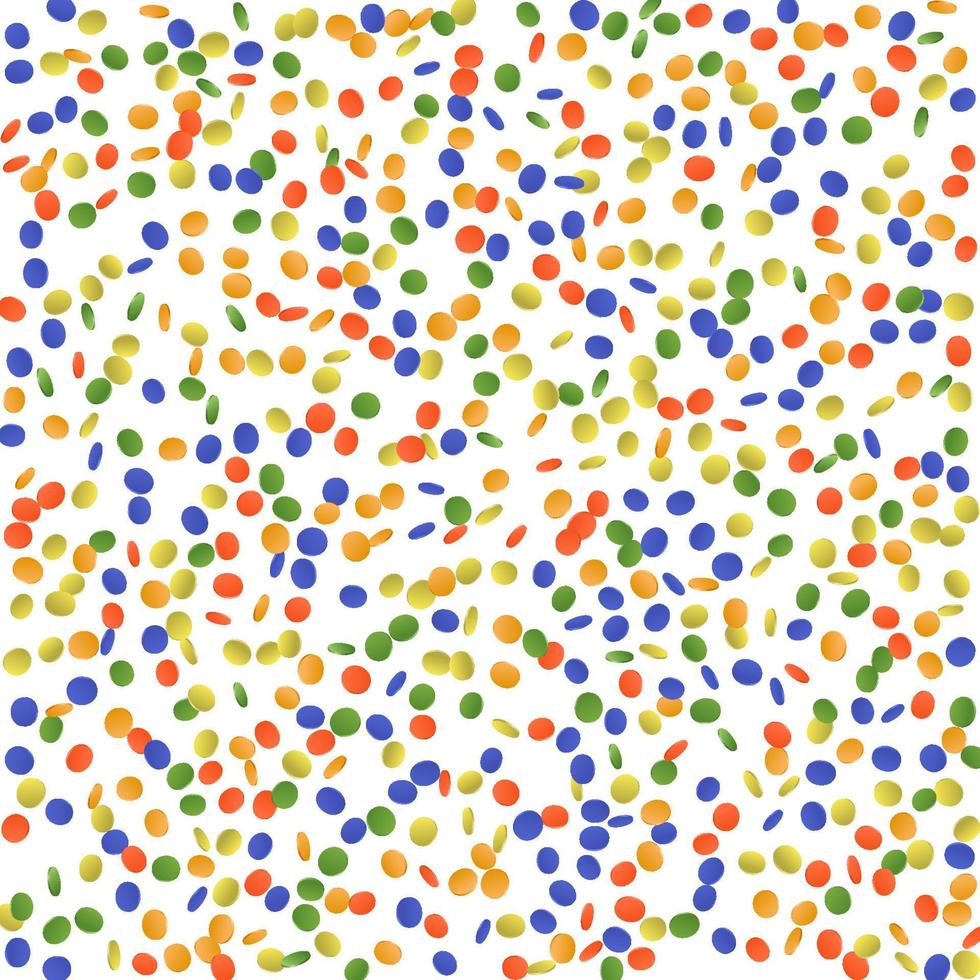 Colorfull confetti vector seamless  background.