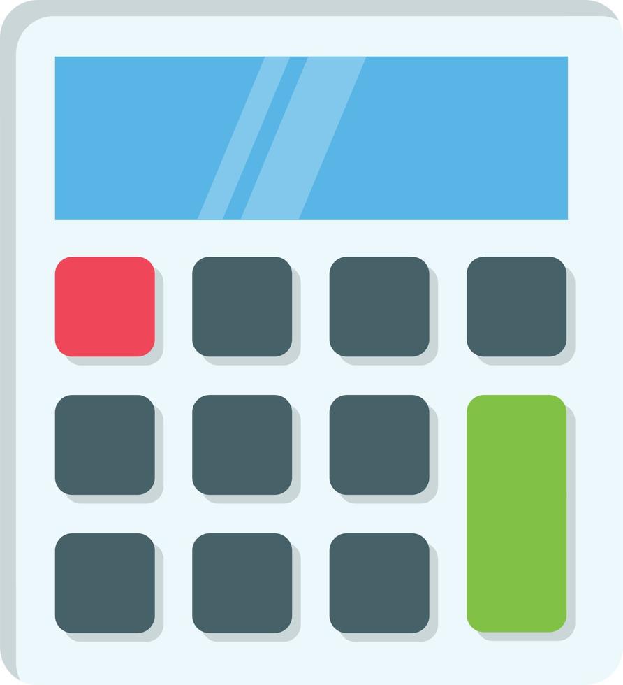 calculator Vector illustration on a background. Premium quality symbols.  Vector Line Flat icon for concept or graphic design.