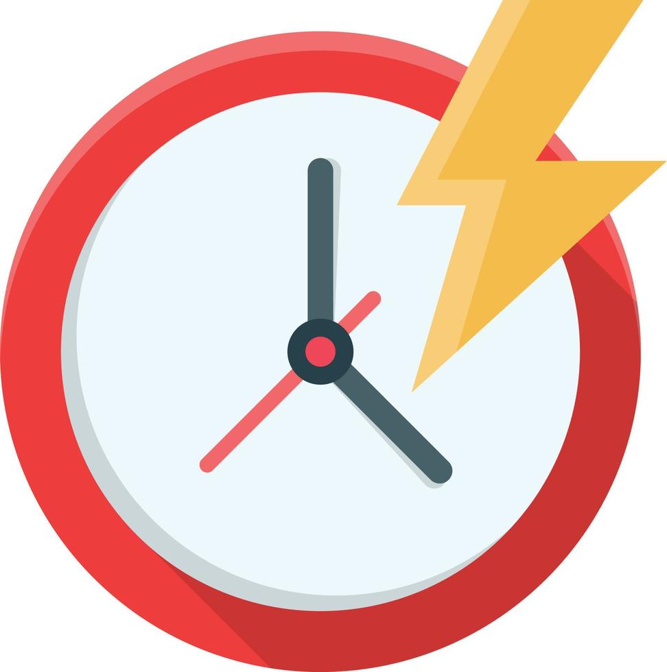 Ilustración de vector de reloj sobre un fondo. símbolos de primera calidad. icono plano de línea vectorial para concepto o diseño gráfico.