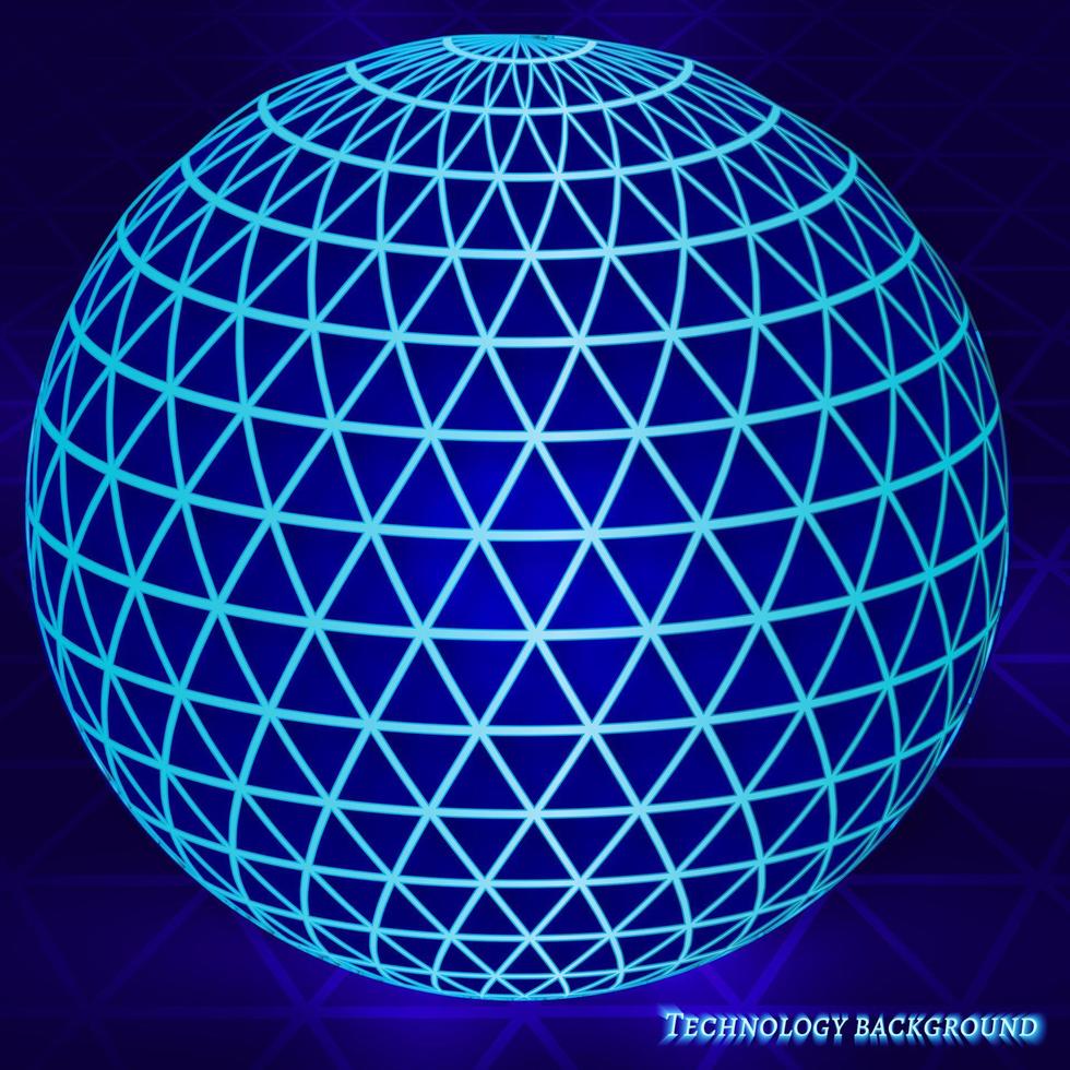 Abstract vector sphere.