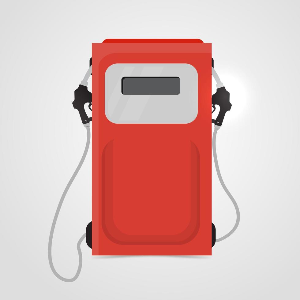 red petrol station. vector
