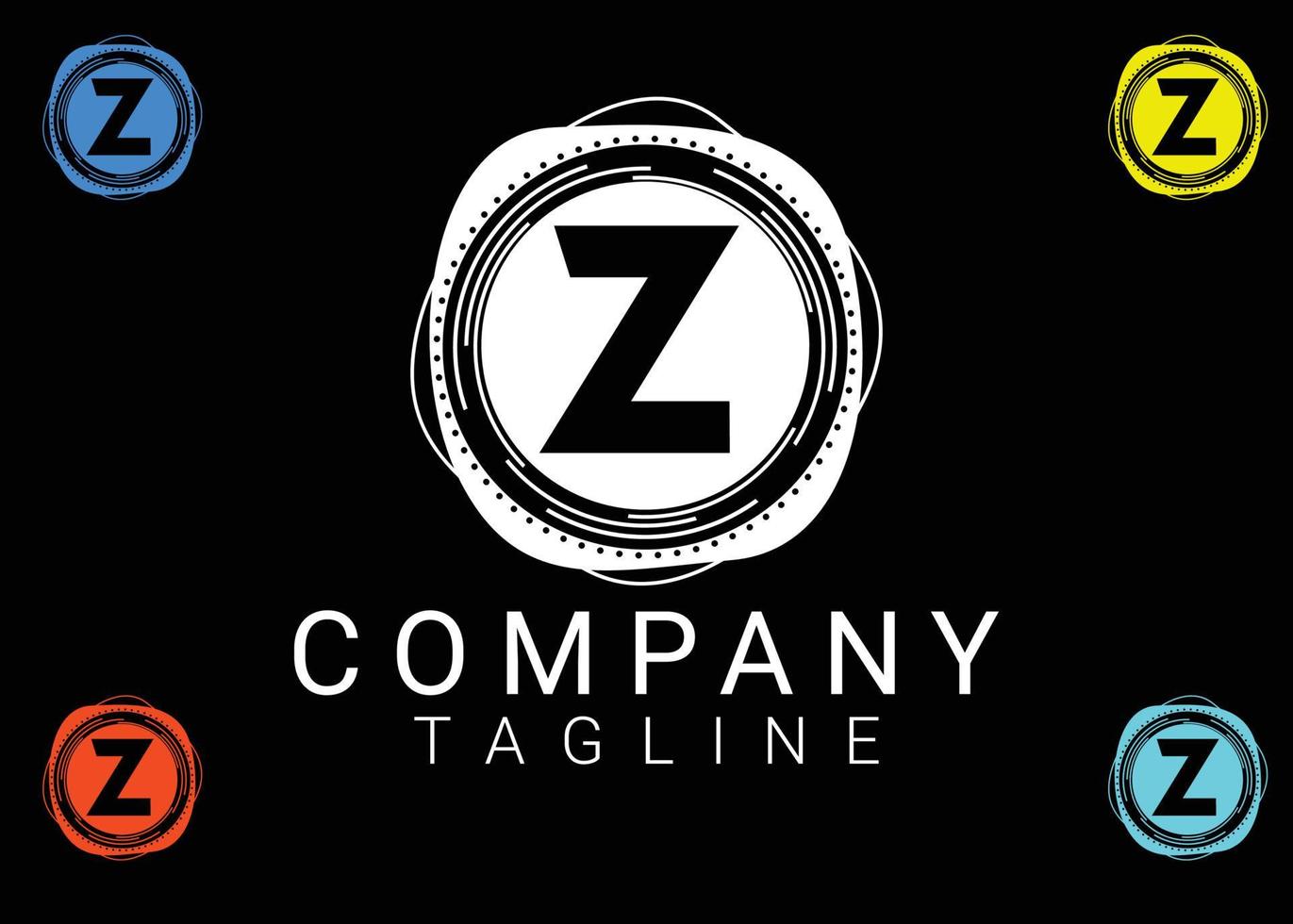 diseño de logotipo e icono de letra z vector