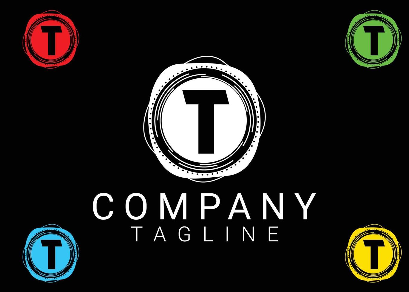 T letter logo and icon design vector