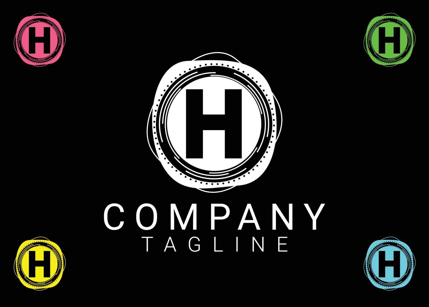 H letter logo and icon design vector