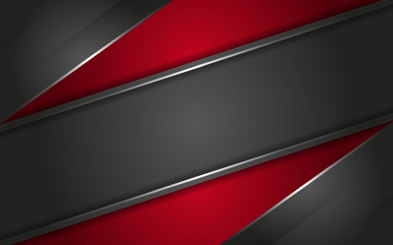 Modern Grey background overlap red with light lines effect vector