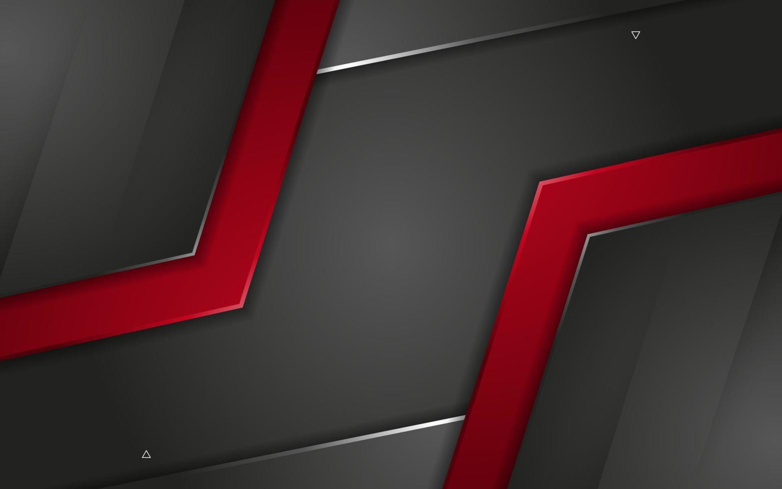 Modern Grey background overlap red with light lines effect vector
