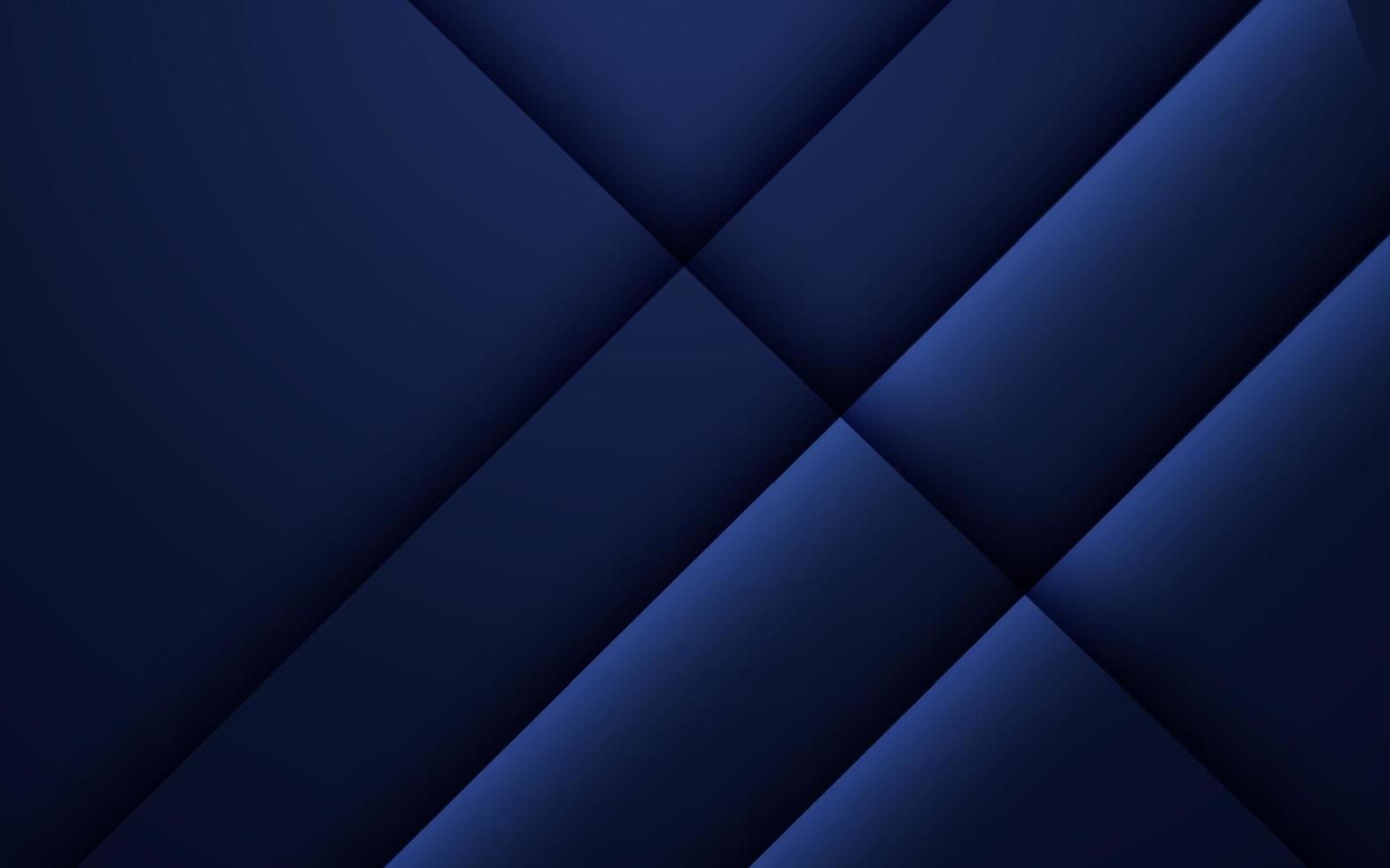 Geometric dark blue texture background with glowing edges and shadows vector