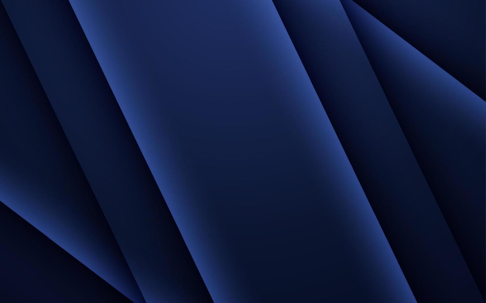 Geometric dark blue texture background with glowing edges and shadows vector
