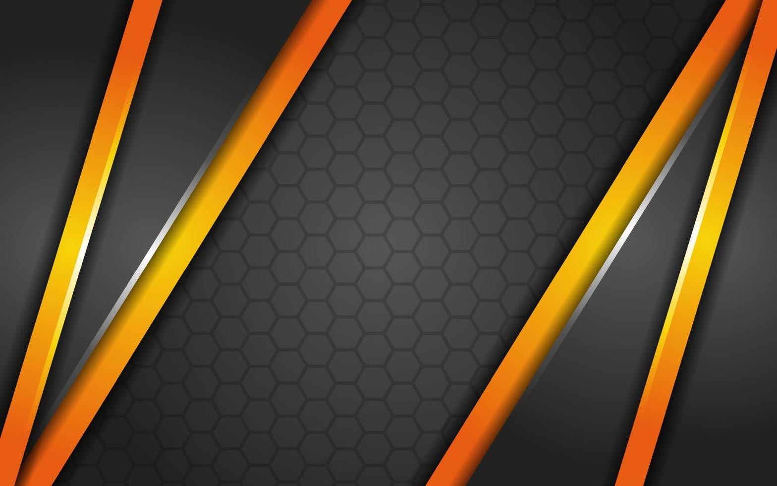 Modern Grey background overlap yellow with light lines effect vector