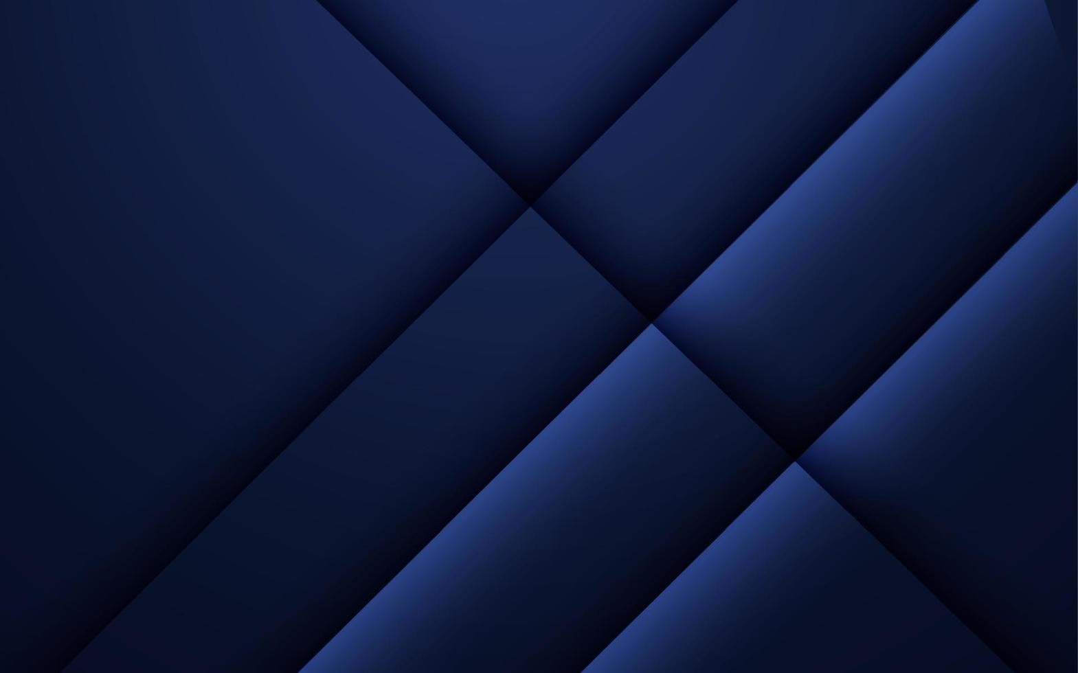 Geometric dark blue texture background with glowing edges and shadows vector