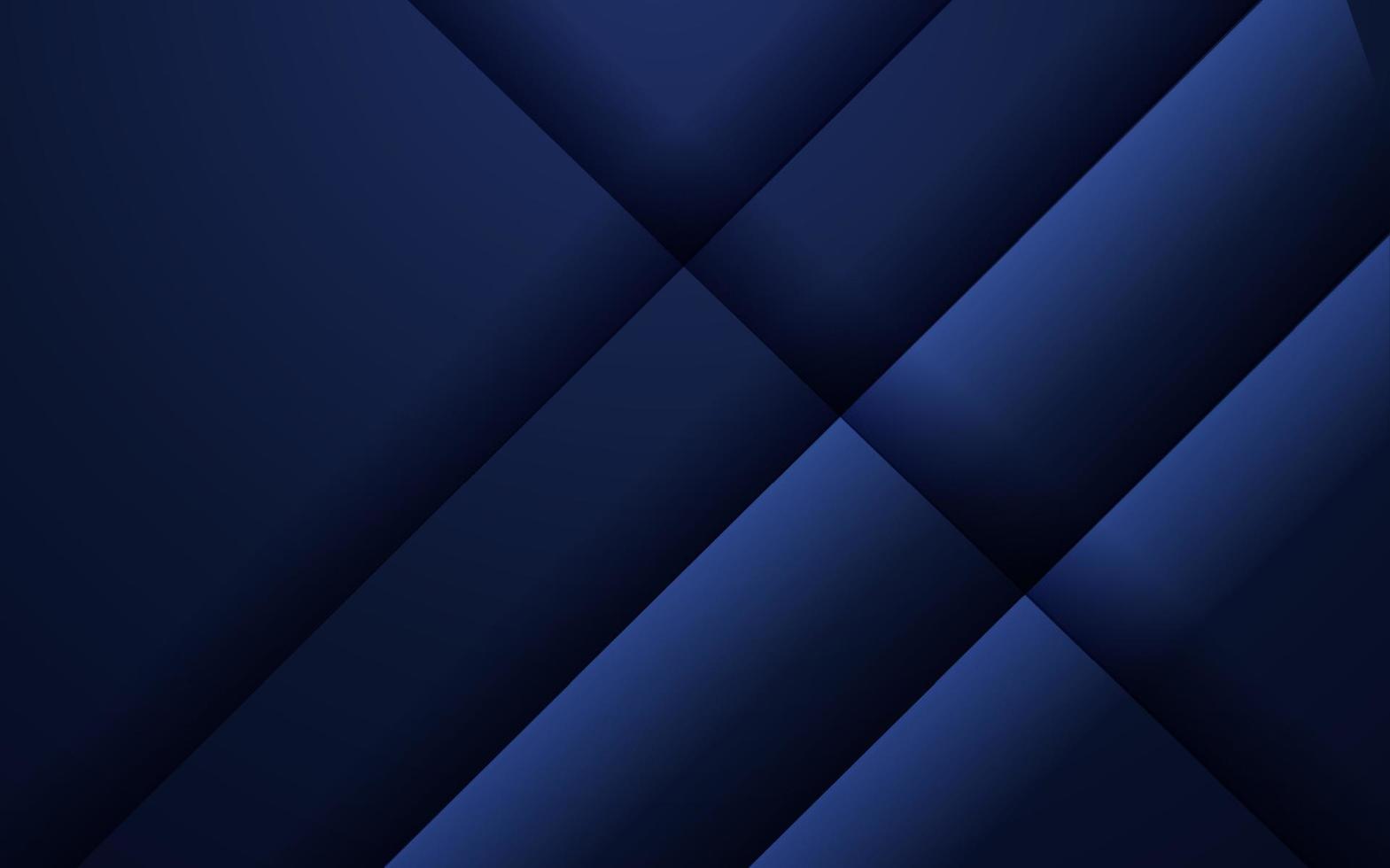 Geometric dark blue texture background with glowing edges and shadows vector