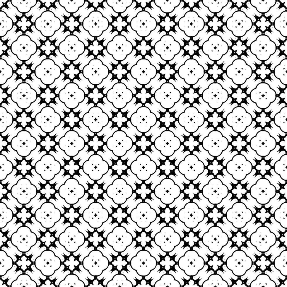 Black and white surface pattern texture. Bw ornamental graphic design. Mosaic ornaments. Pattern template. vector