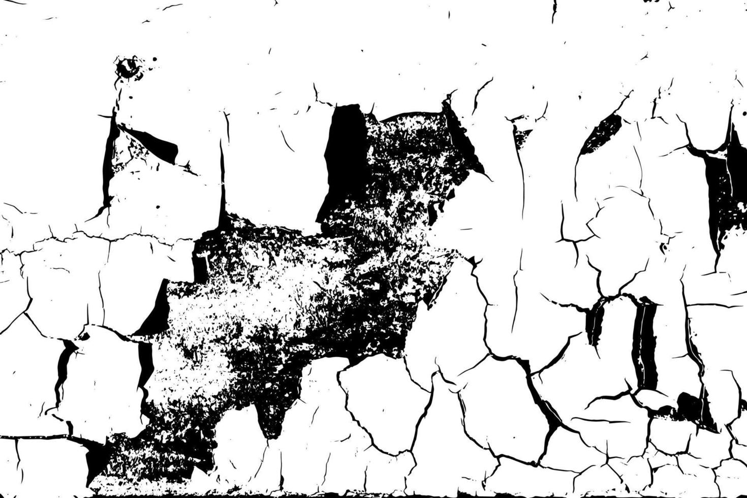 Grunge vector texture. Abstract cracked background. Aged and weathered broken surface. Dirty and damaged. Detailed rough backdrop.