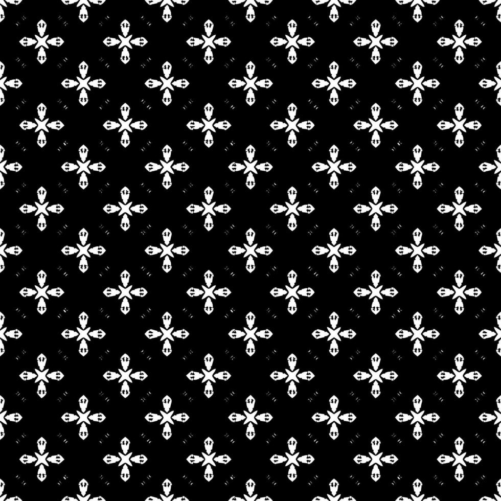 Black and white surface pattern texture. Bw ornamental graphic design. Mosaic ornaments. Pattern template. vector