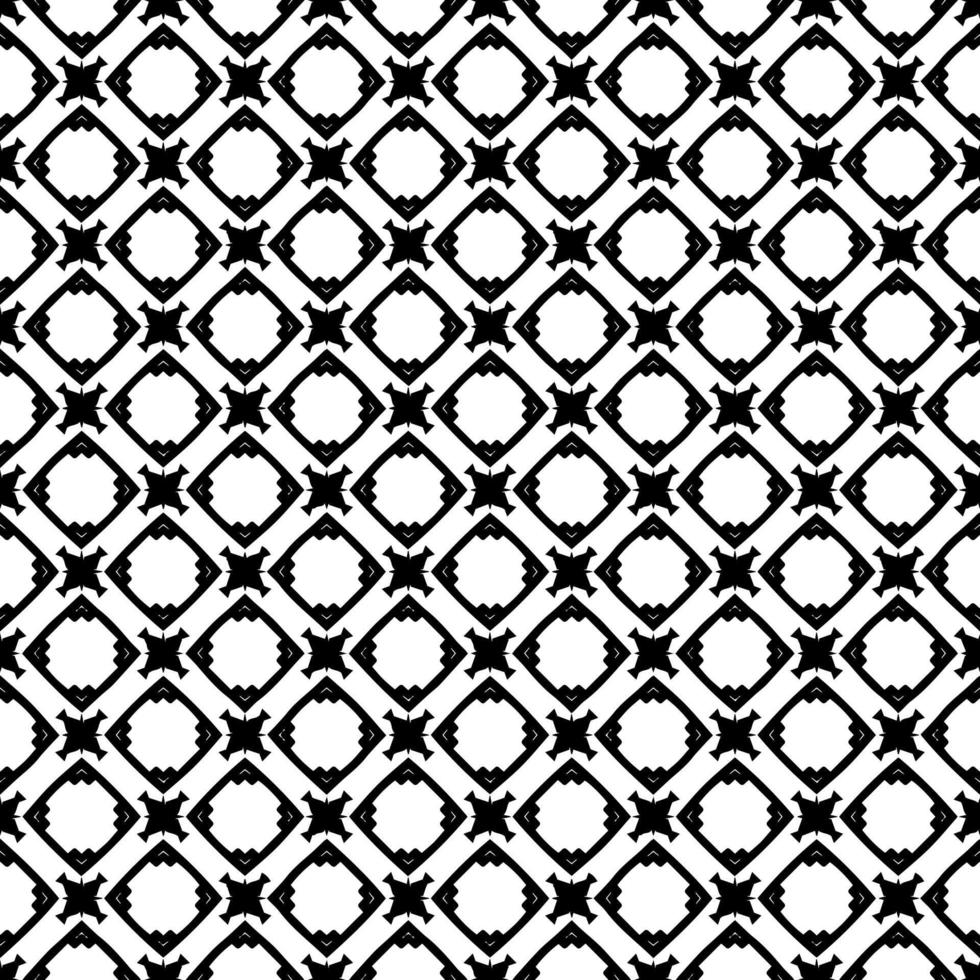 Black and white surface pattern texture. Bw ornamental graphic design. Mosaic ornaments. Pattern template. vector