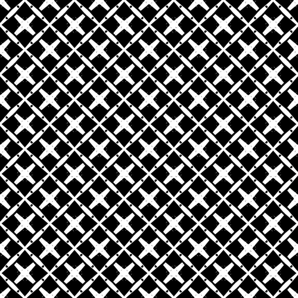 Black and white surface pattern texture. Bw ornamental graphic design. Mosaic ornaments. Pattern template. vector