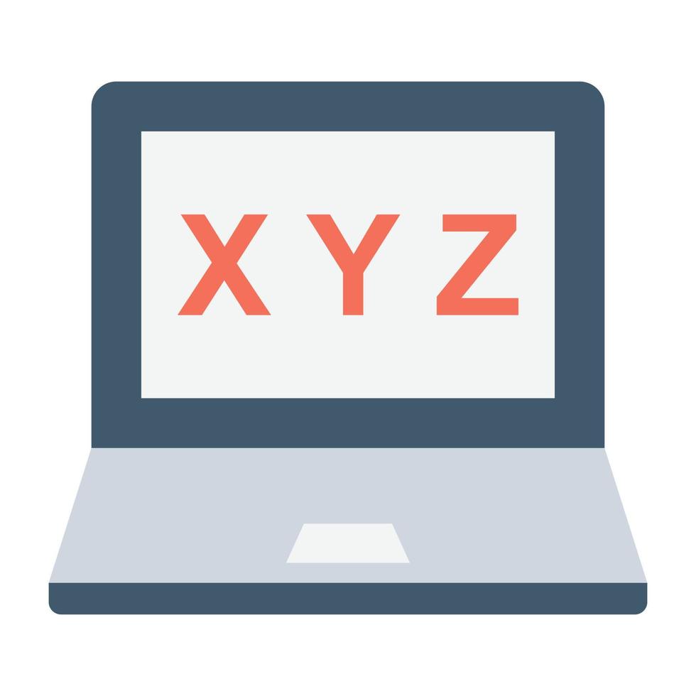 Trendy Laptop Concepts vector