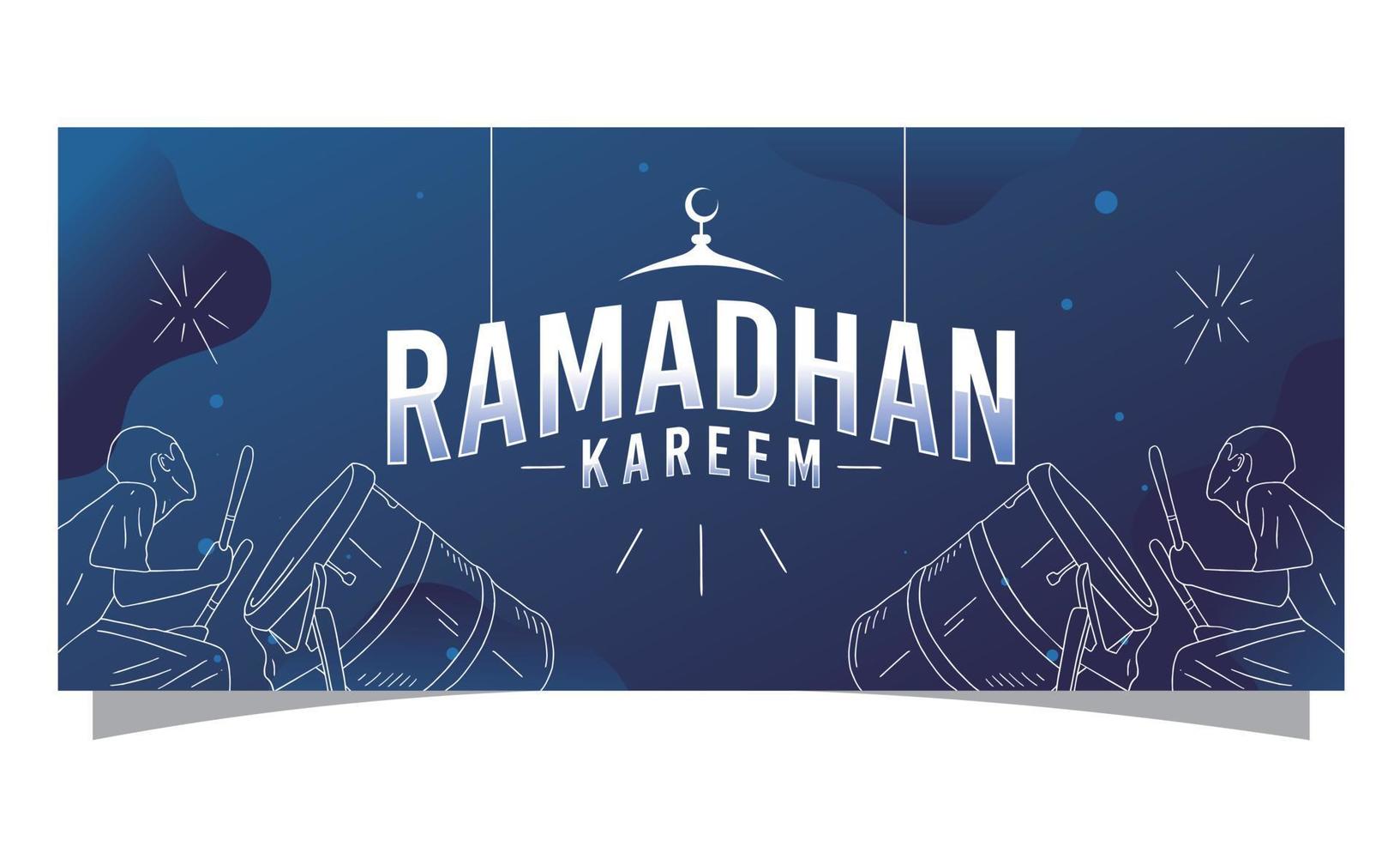 diseño de vector de plantilla de banner de venta de ramadán