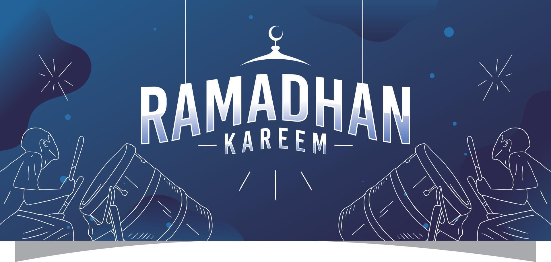 diseño de vector de plantilla de banner de venta de ramadán