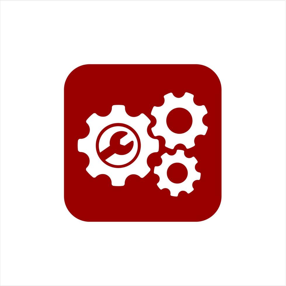 colorful gear icon and setting vector illustration