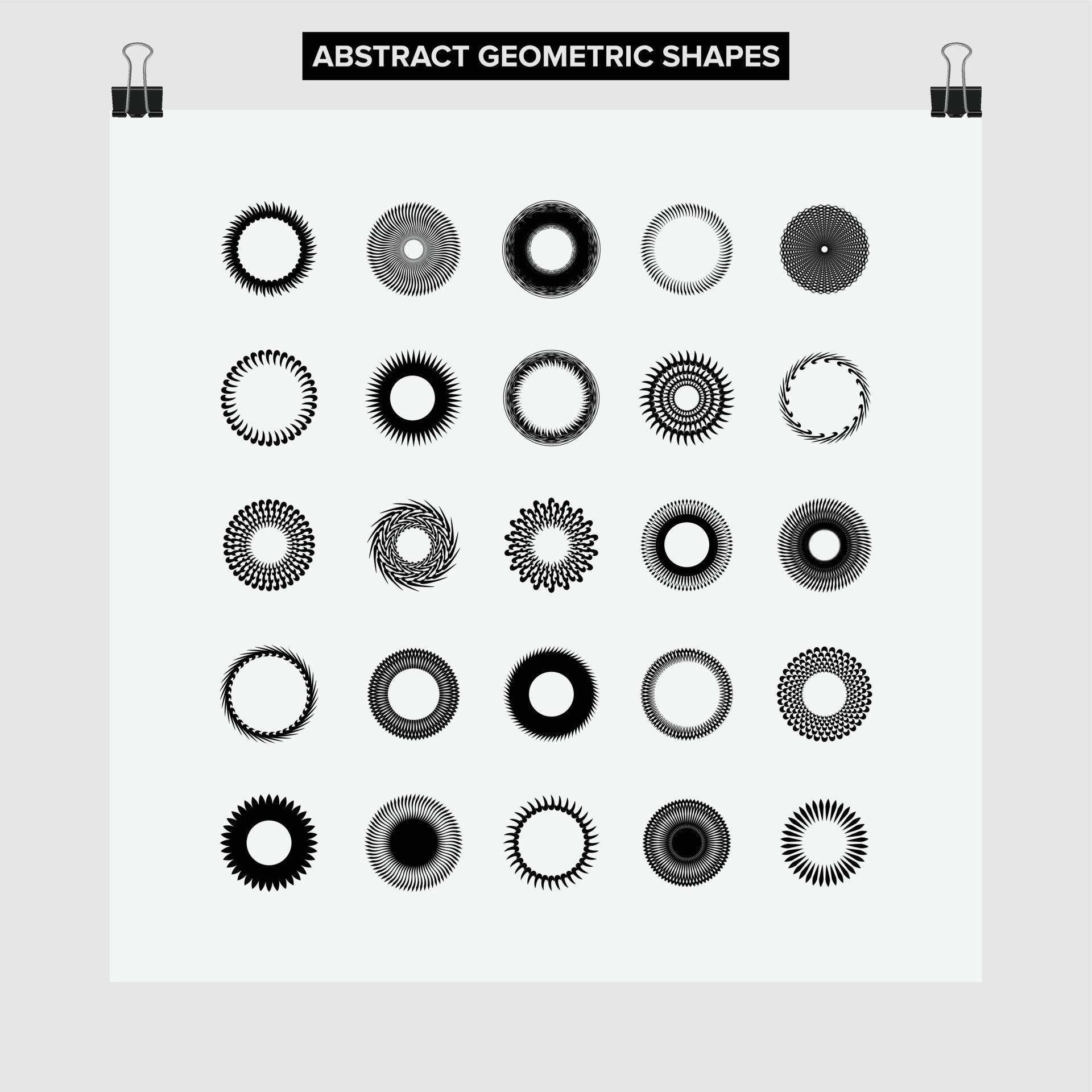 colección de vectores de diseño de logotipo de formas geométricas abstractas