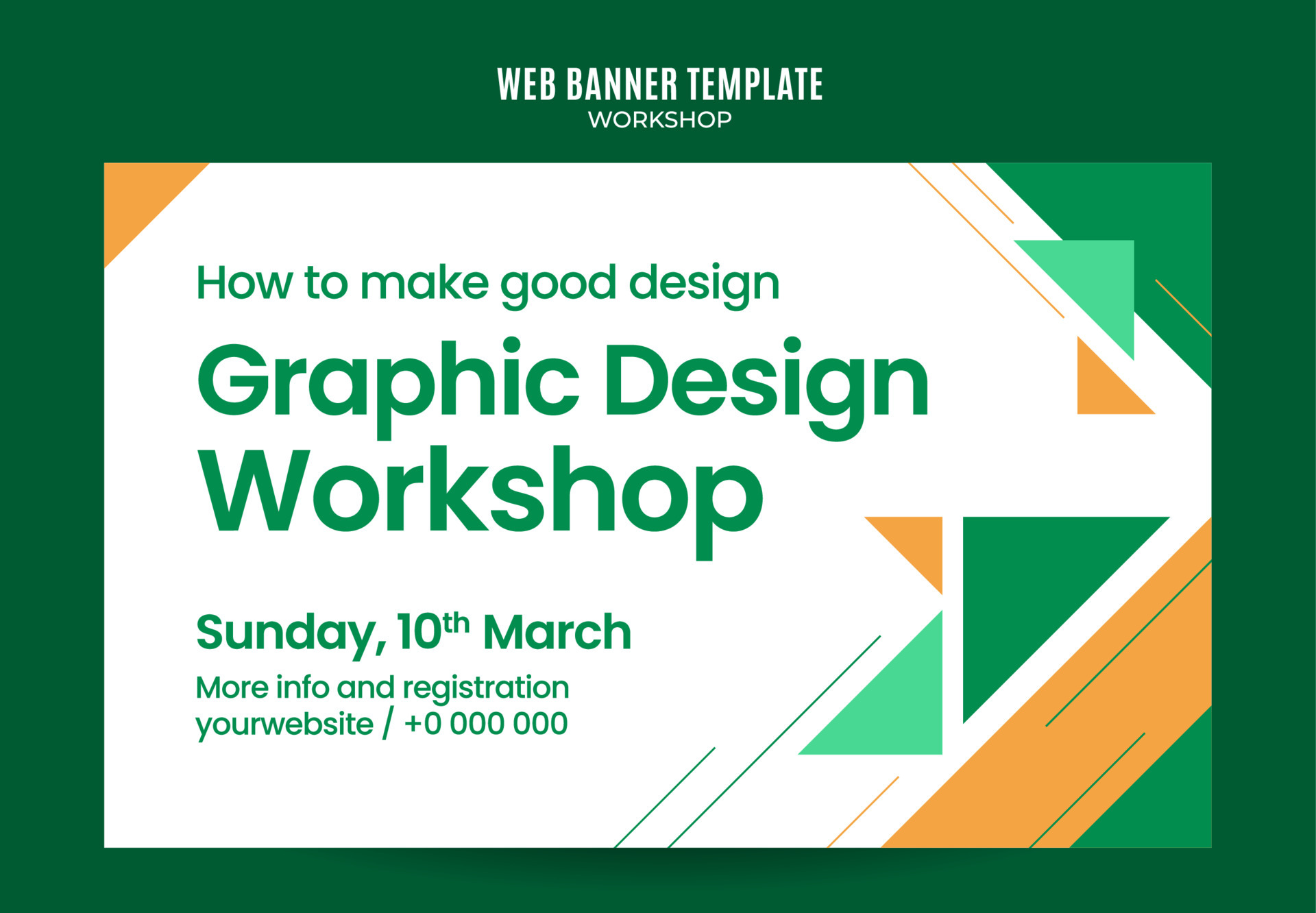 Workshop Banner Vector Art, Icons, and Graphics for Free Download