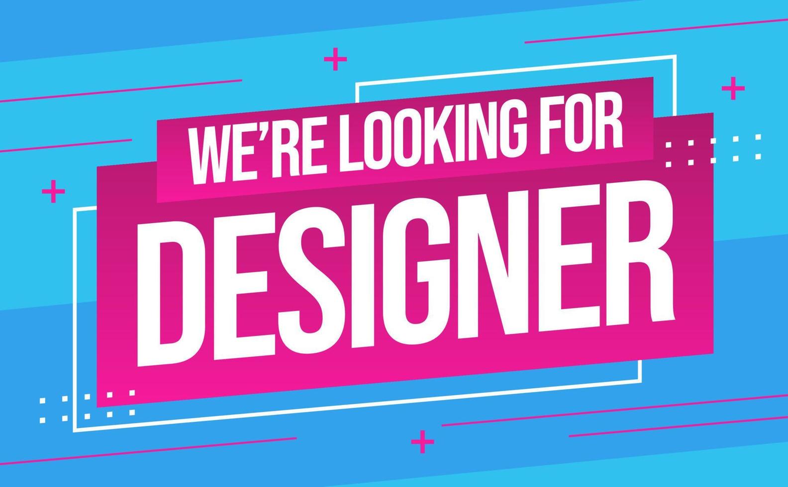 web banner vacancy template retro gradients colorful abstract blurry vector