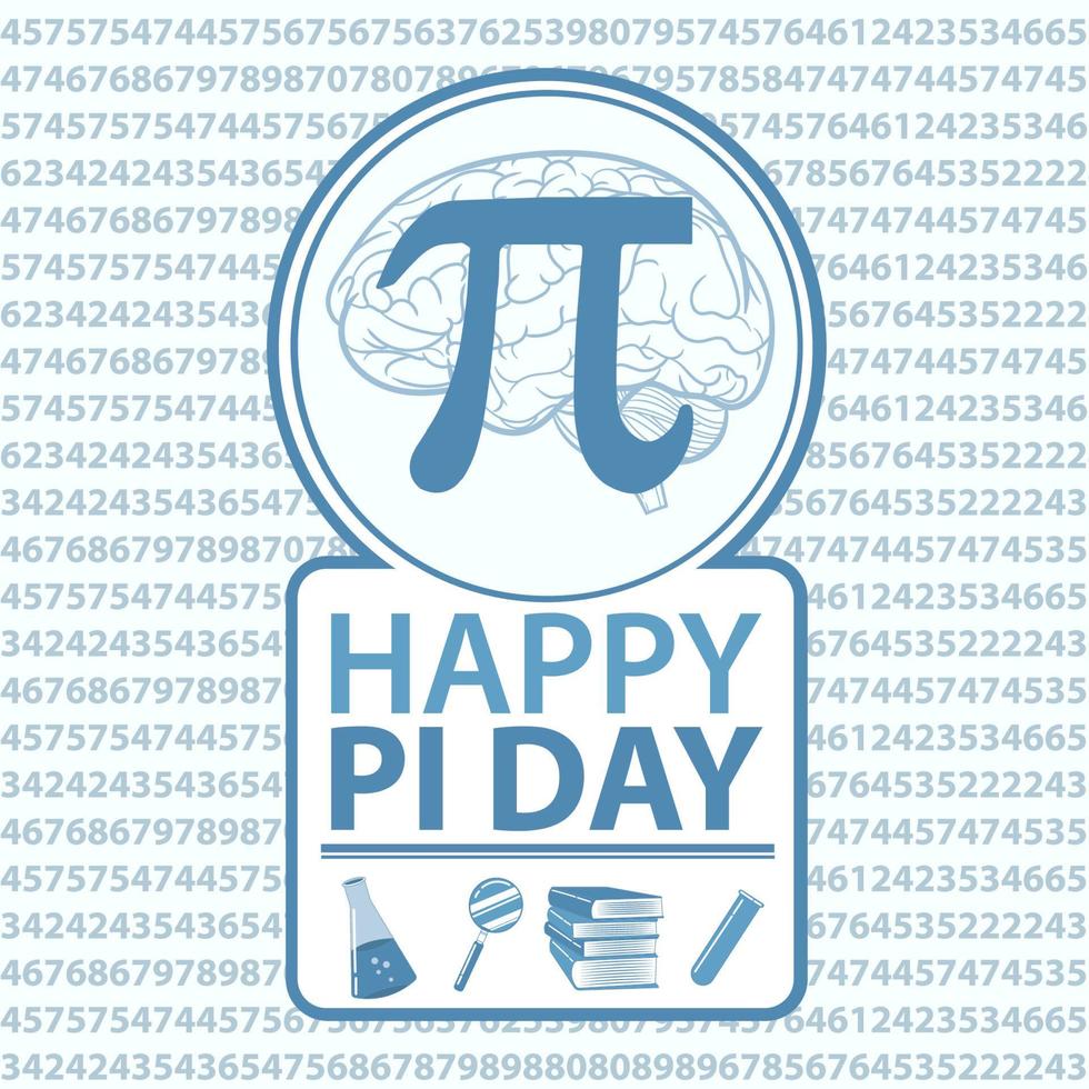 Happy Pi day vector