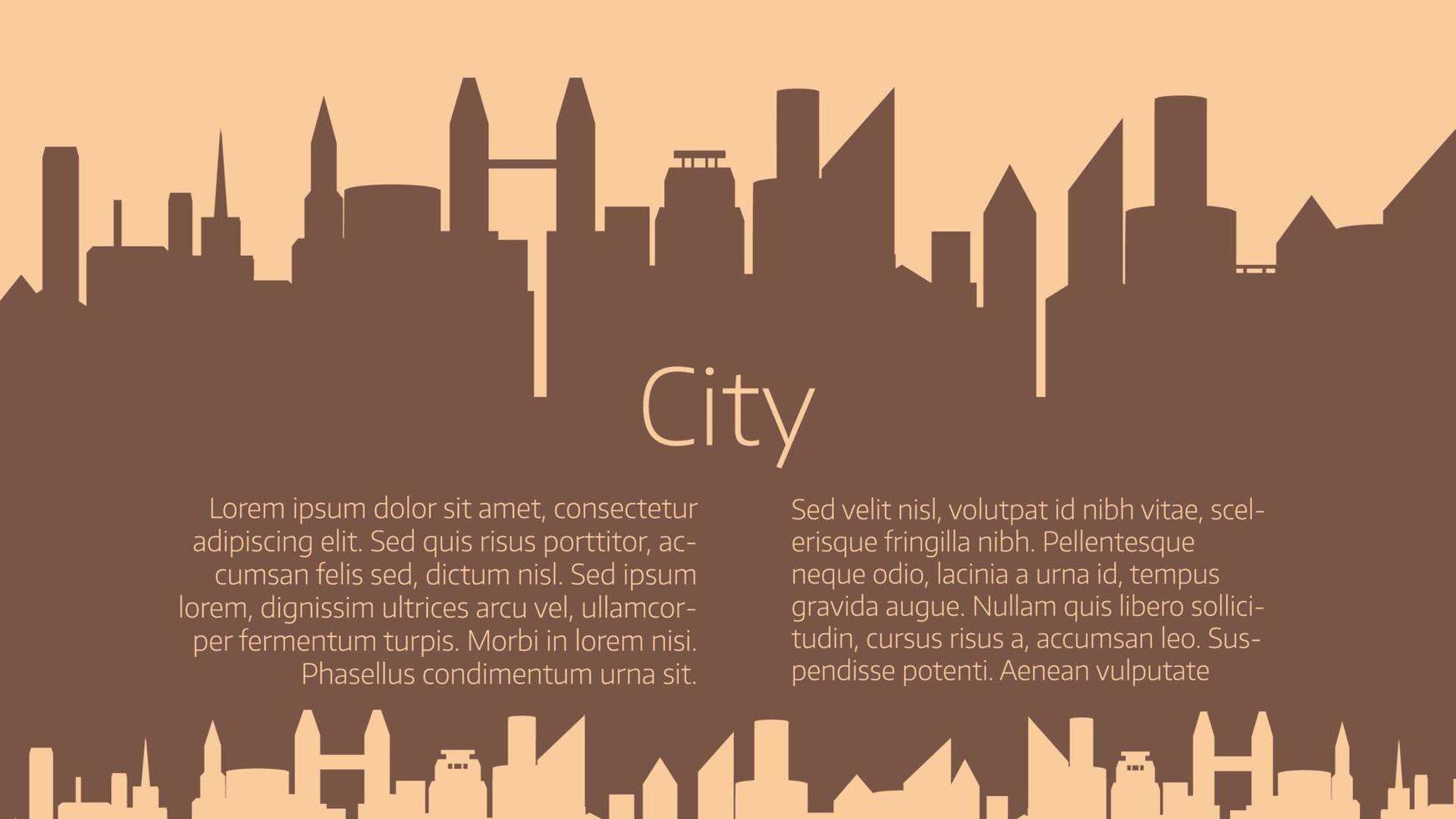 fondo de vector de paisaje de la ciudad