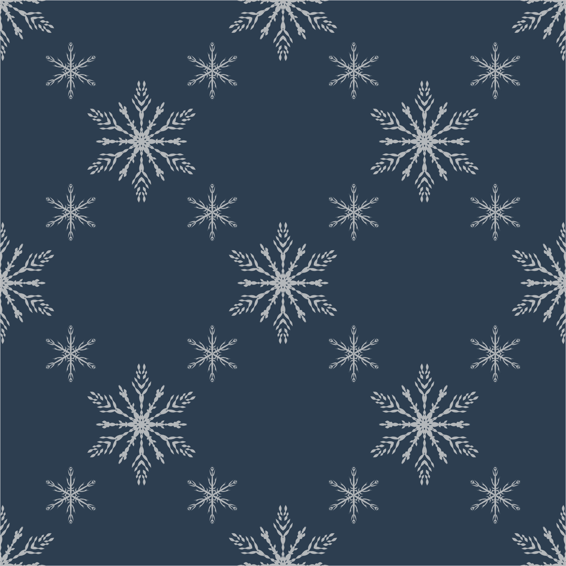 Blue seamless snowflake pattern 5477134 Vector Art at Vecteezy